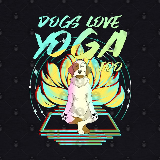 Zen Meditating Yoga Dog by Trendy Black Sheep